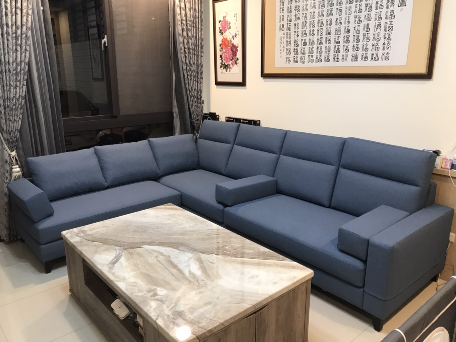 【客戶案例分享】高雄林先生Ｌ型沙發訂製