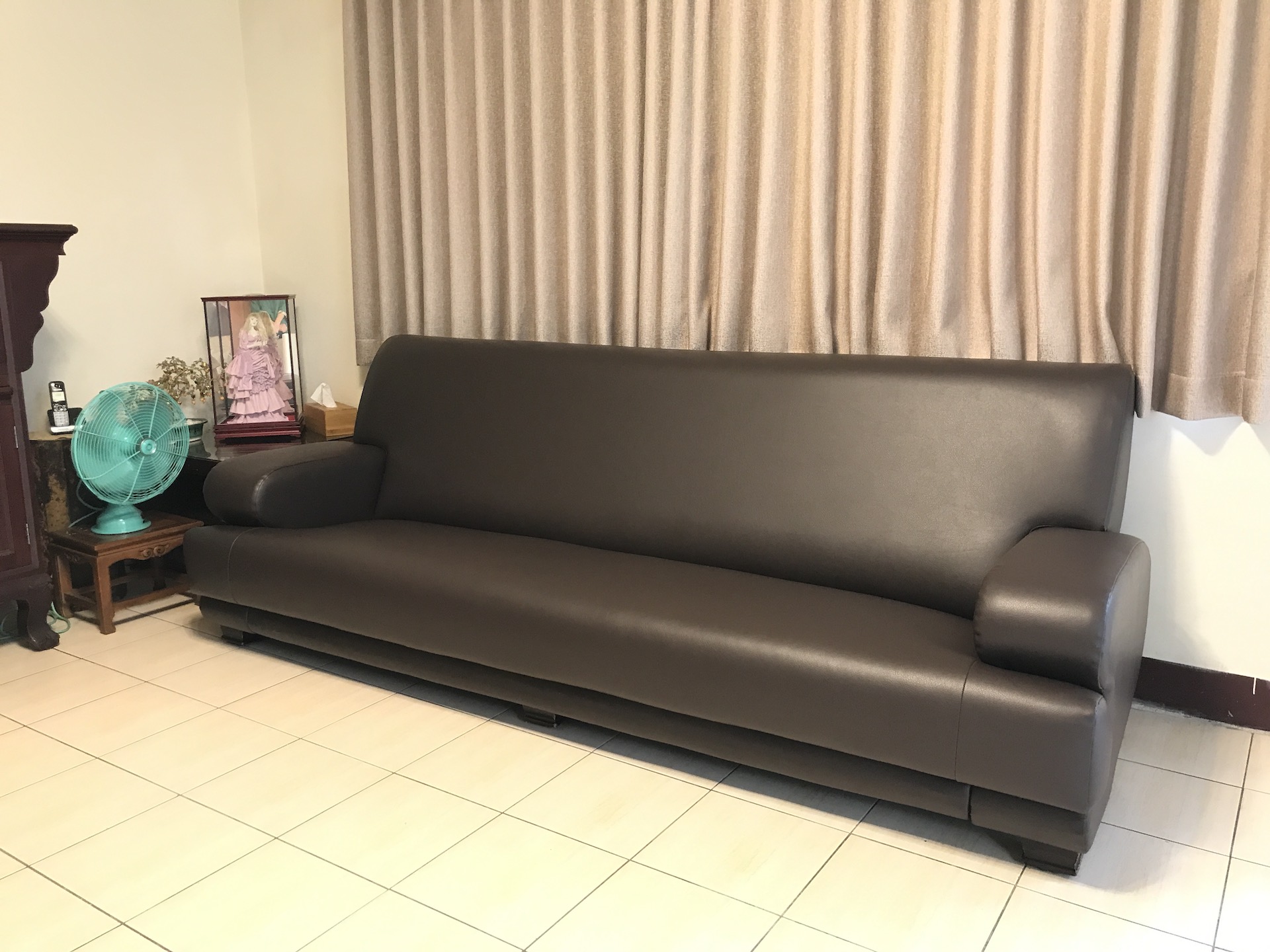 【客戶案例分享】260公分寬沙發整座更換合成皮