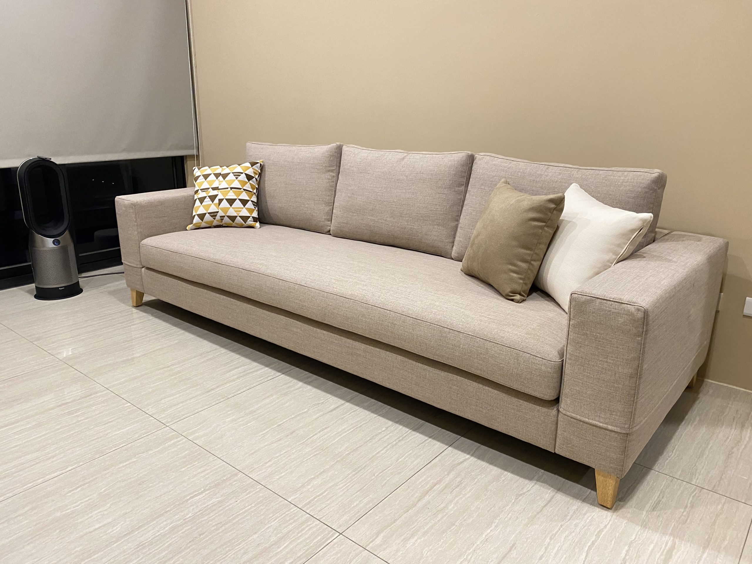 【客戶案例分享】台中太平CHOCO方正型布沙發訂製