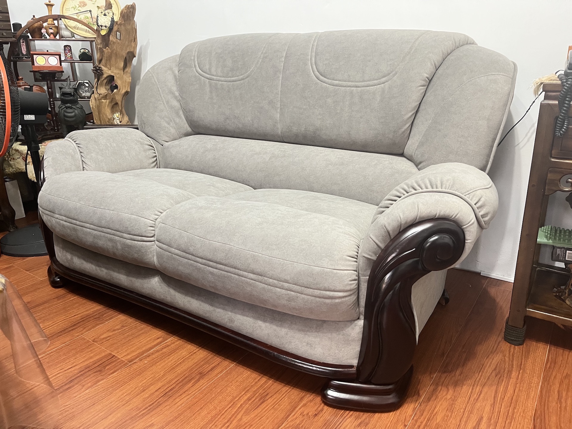 【客戶案例分享】台中太平傳統沙發更換貓抓布