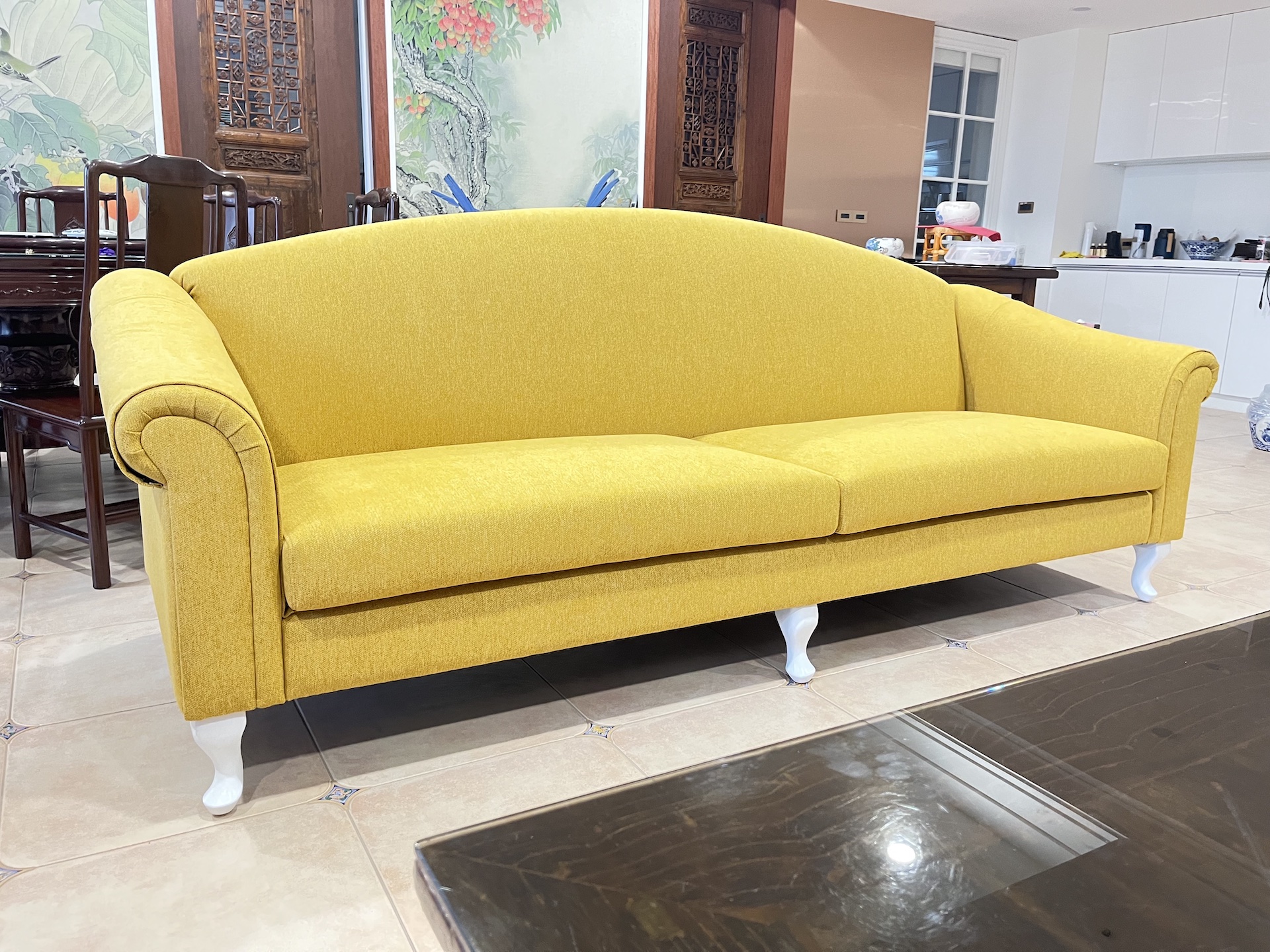 【客戶案例分享】台中東區古典造型沙發訂製