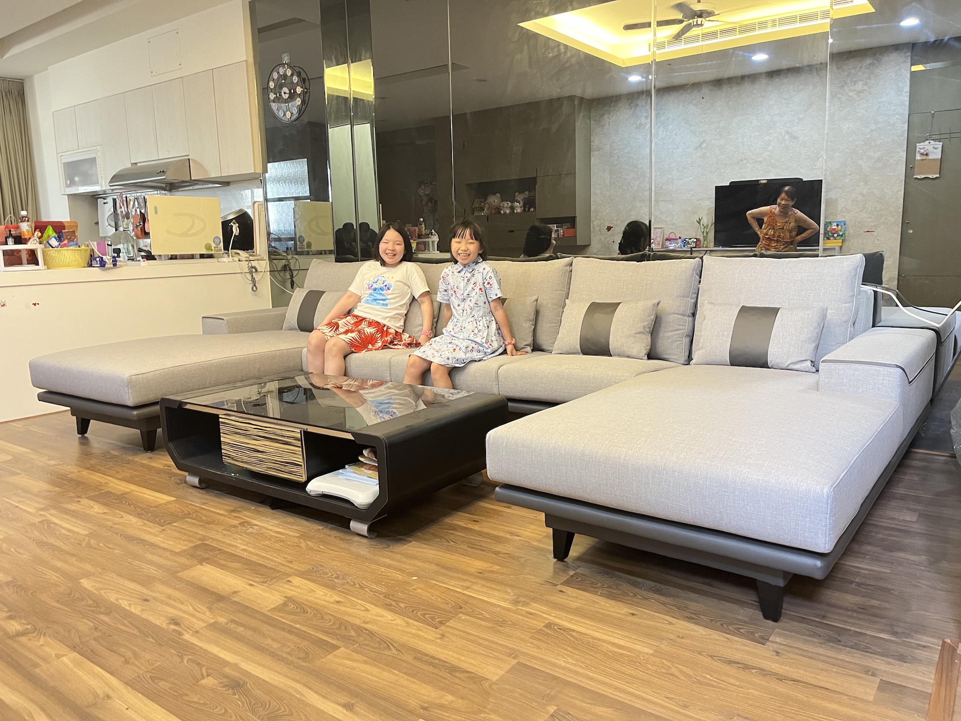 【客戶案例分享】台中東區ㄇ字型布沙發沙發訂製
