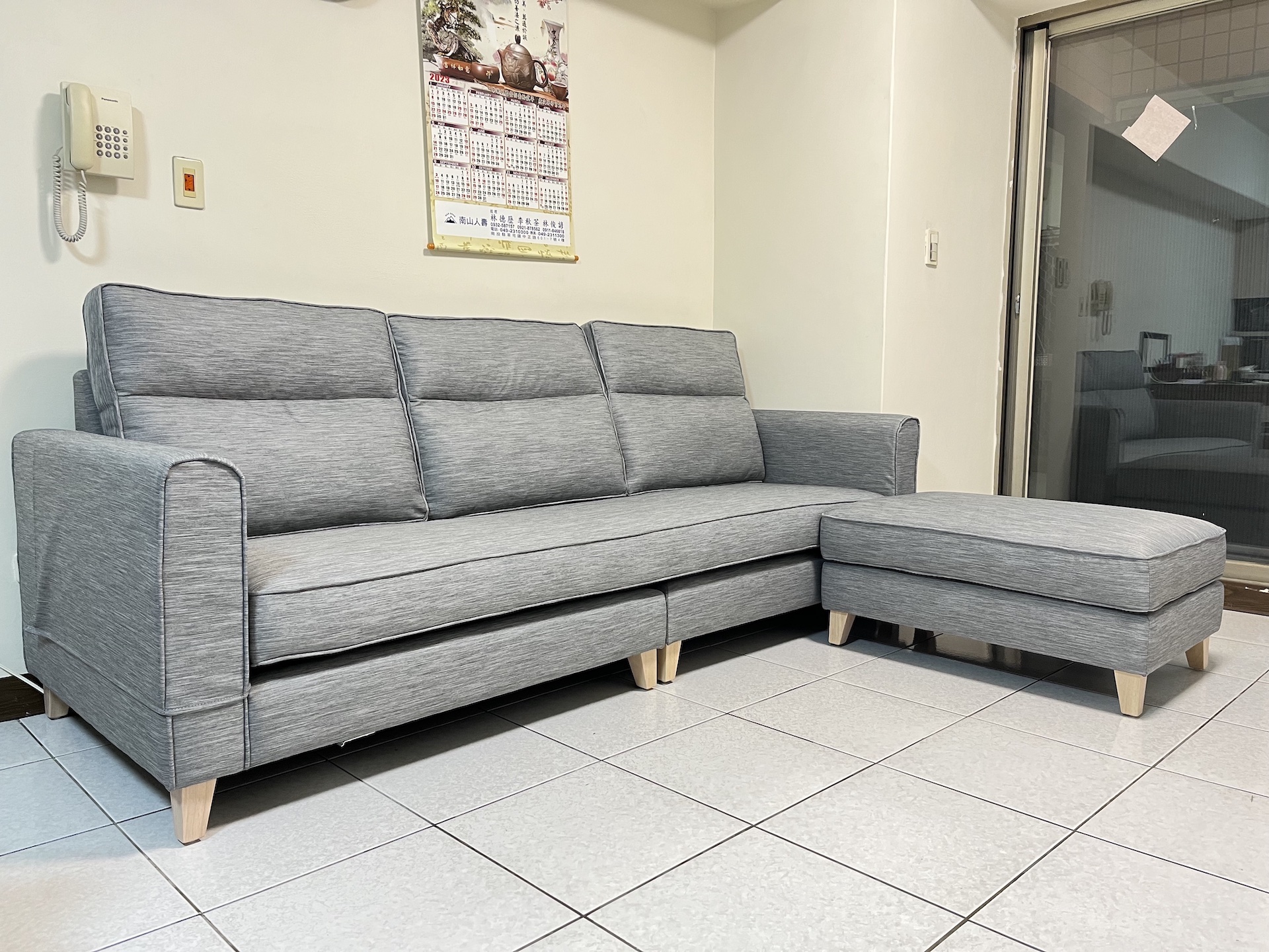 【客戶案例分享】台中貓抓布Ｌ型沙發訂製