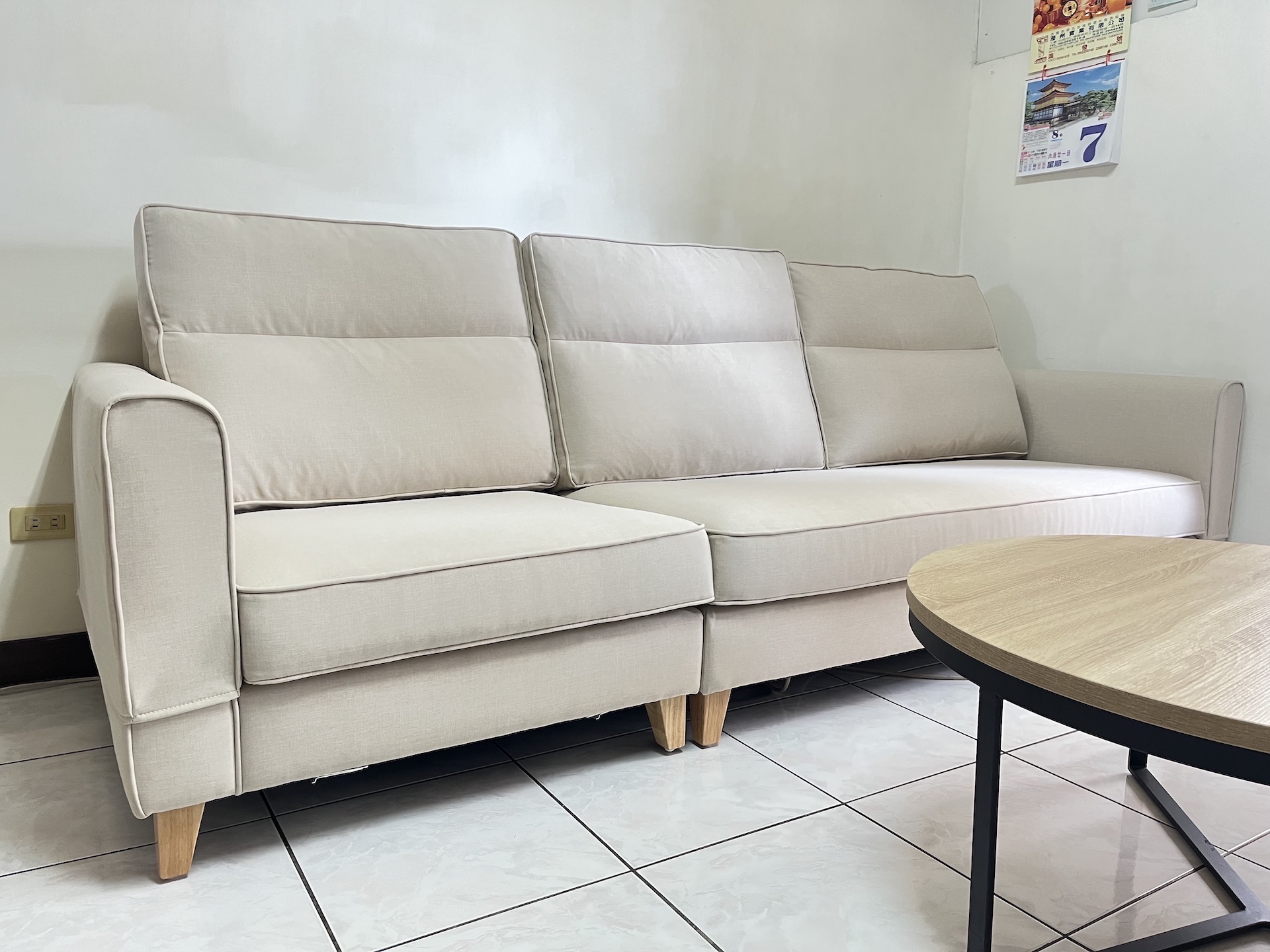 【客戶案例分享】台中太平Ｌ型沙發訂製