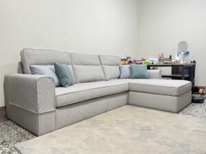 【世昌沙發｜南投沙發訂製】南投草屯落地款高背L型沙發推薦