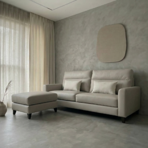 【世昌沙發｜台中訂製沙發】彰化高背L型半牛皮沙發訂製