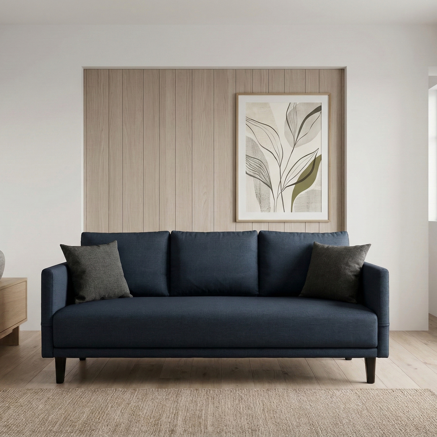 【世昌沙發｜台中訂製沙發】太平貓抓布薄扶手沙發訂製