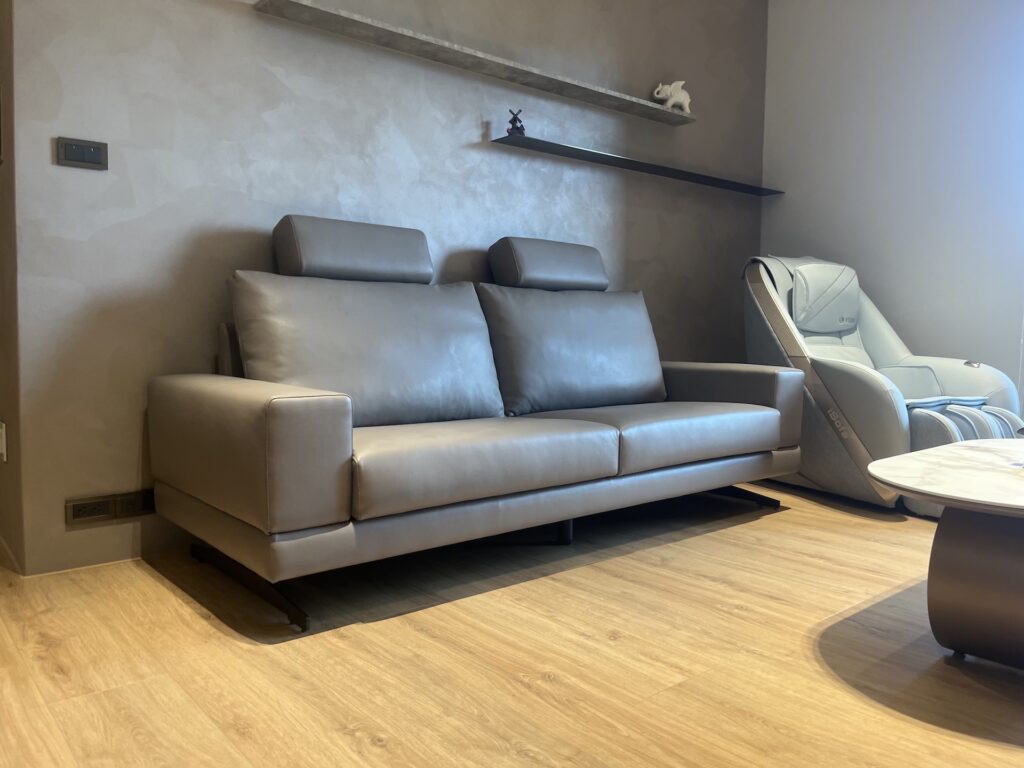 【台中訂製沙發】北屯NAPPA半苯染牛皮沙發訂製